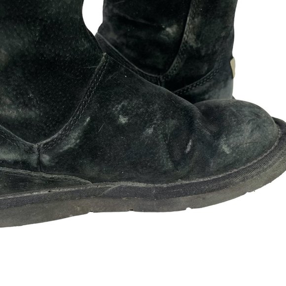 Ugg Australia Womens 5116 Mayfaire Black Side Zip Suede Genuine Leather Boots 6 - Picture 13 of 16